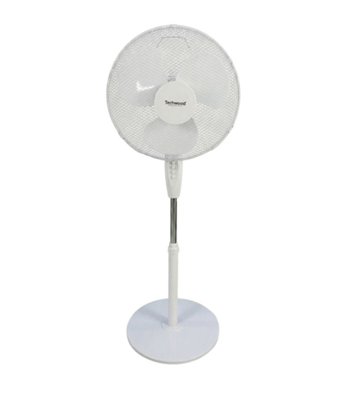 Ventilateur TECHWOOD SUR PIED 40CM / BLANC