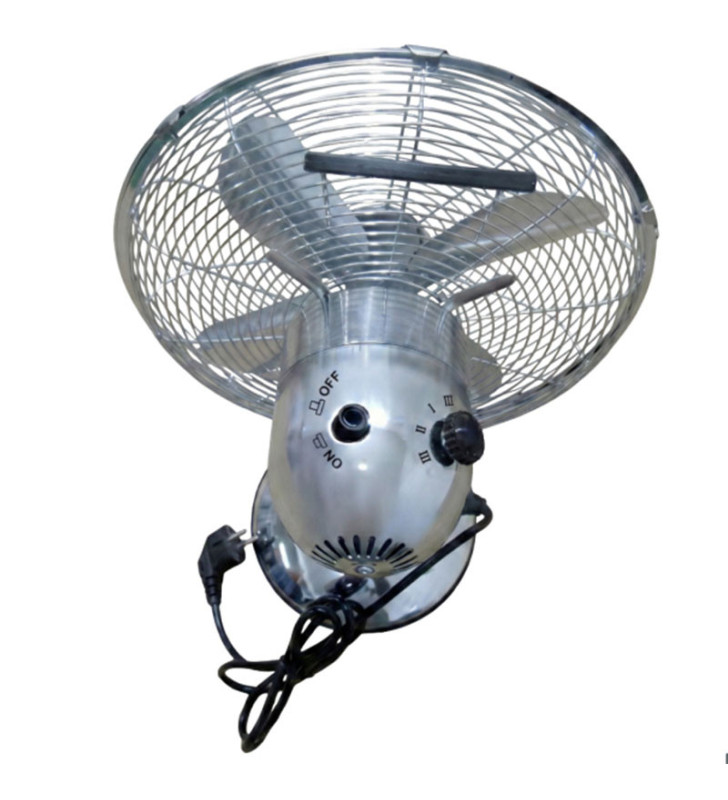 Ventilateur de Table TECHWOOD finition chromée 30CM