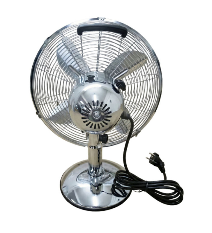 Ventilateur de Table TECHWOOD finition chromée 30CM