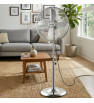 Ventilateur sur pied TECHWOOD 50W Finition chromée 40CM