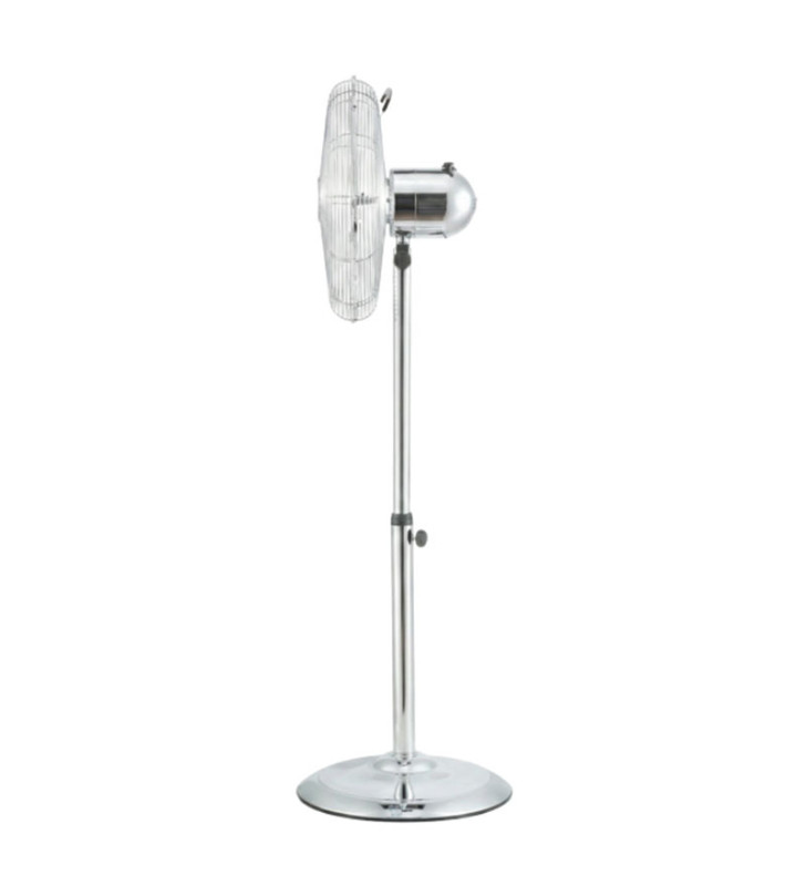 Ventilateur sur pied TECHWOOD 50W Finition chromée 40CM