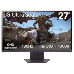 Écran Gaming Incurvé LG 27GS60QC 27'' QHD 180 Hz / Noir