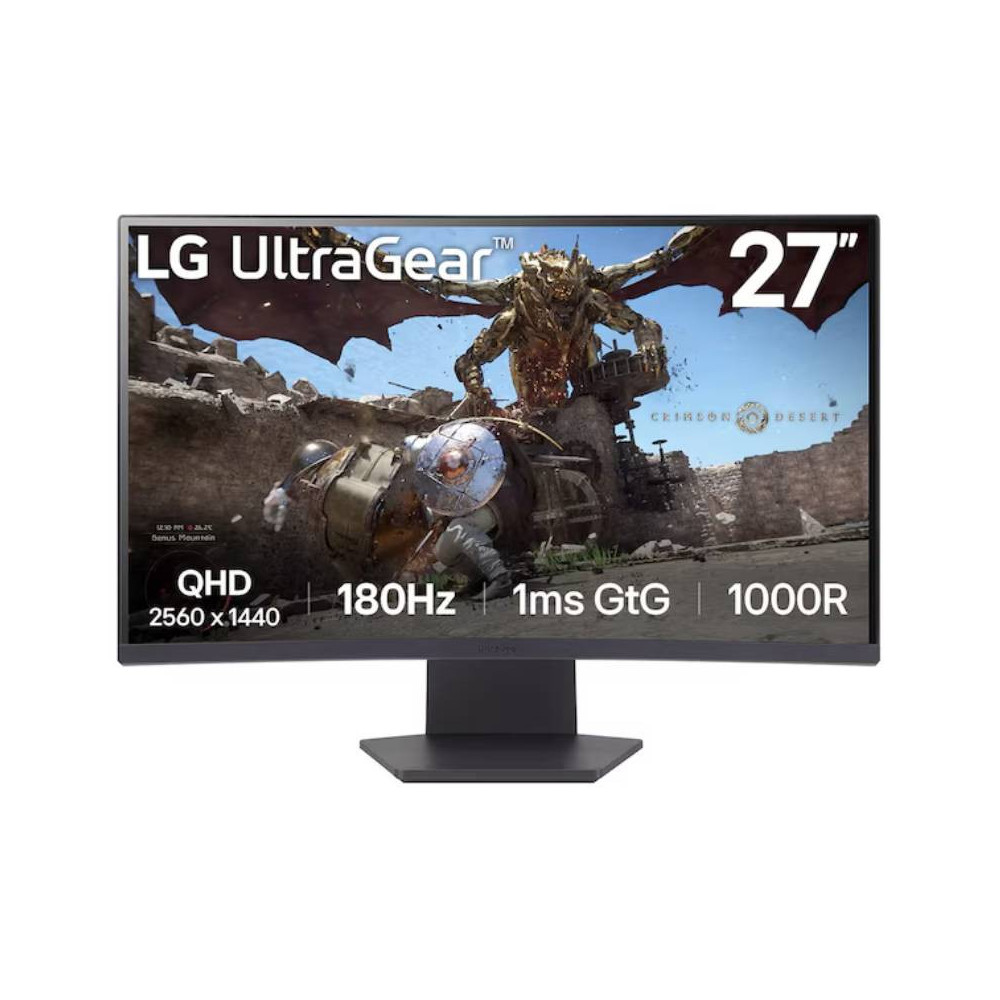 Écran Gaming Incurvé LG 27GS60QC 27'' QHD 180 Hz / Noir