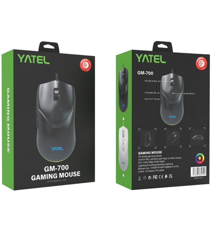 Souris Gaming Yatel GM700 / BLACK