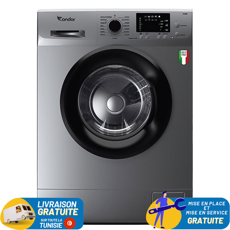 Lave linge Frontale CONDOR 7Kg / Silver / CON-G710S