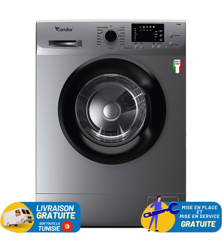 Lave linge Frontale CONDOR 7Kg / Silver / CON-G710S