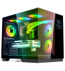 Boîtier Gamer Spirit of Gamer Viper CRX DARK / ATX LCD intégré / 6 Fan / ARGB / Noir