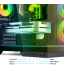 Boîtier Gamer Spirit of Gamer Viper CRX DARK / ATX LCD intégré / 6 Fan / ARGB / Noir
