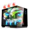 Boîtier Gamer Spirit of Gamer Viper CRX DARK / ATX LCD intégré / 6 Fan / ARGB / Noir