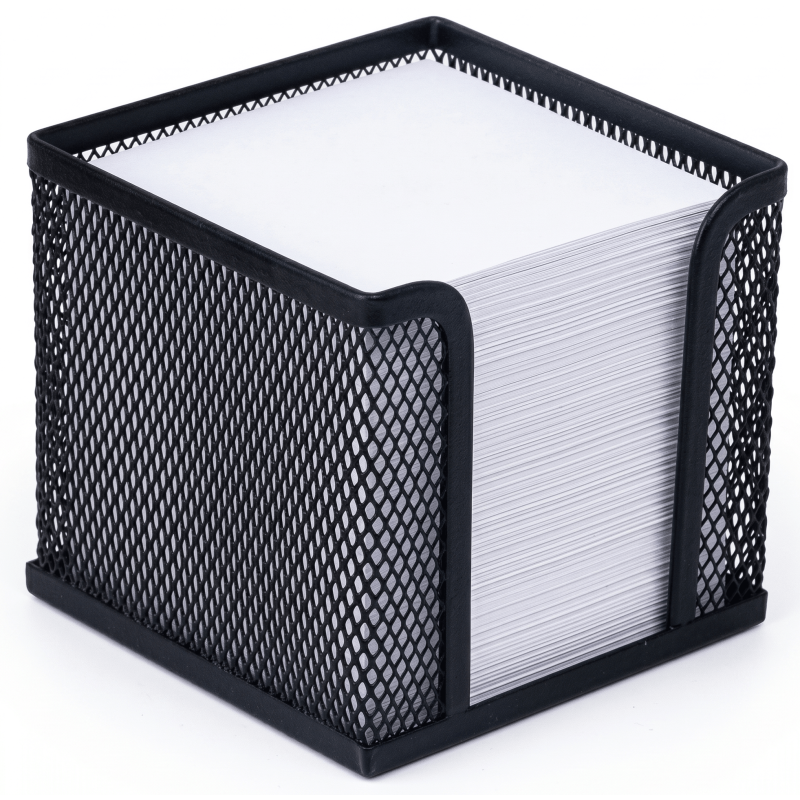 Cube porte à papier de bureau en Métal 908B / Noir