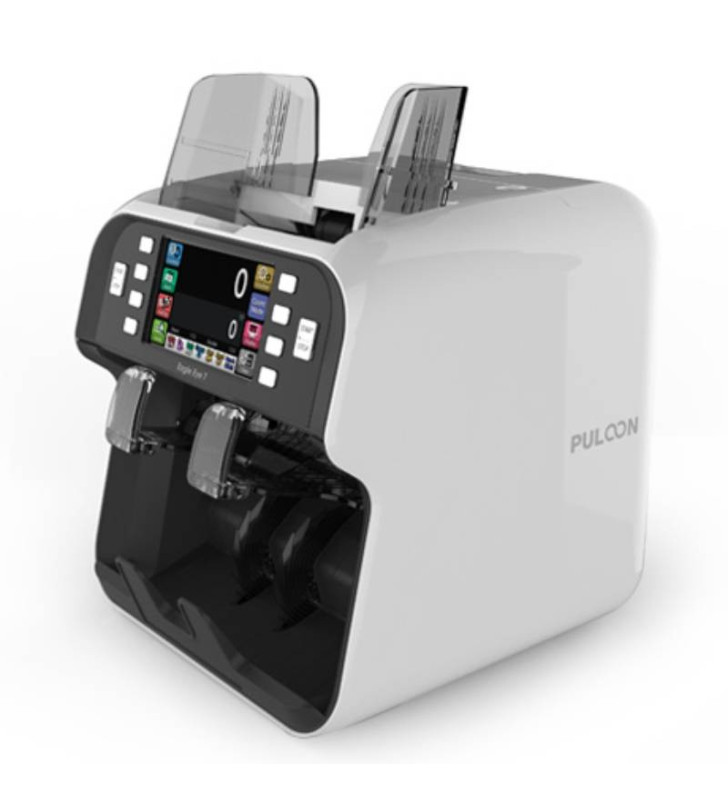 Compteuse de Billets PULOON Eagle Eye 7 Avec écran Tactile / 2 Poche / Gris