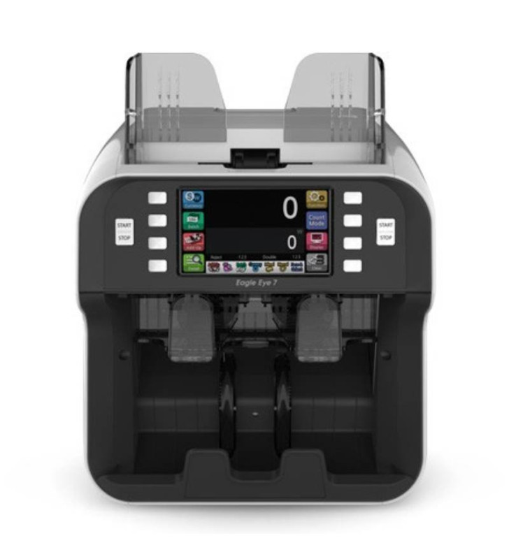Compteuse de Billets PULOON Eagle Eye 7 Avec écran Tactile / 2 Poche / Gris