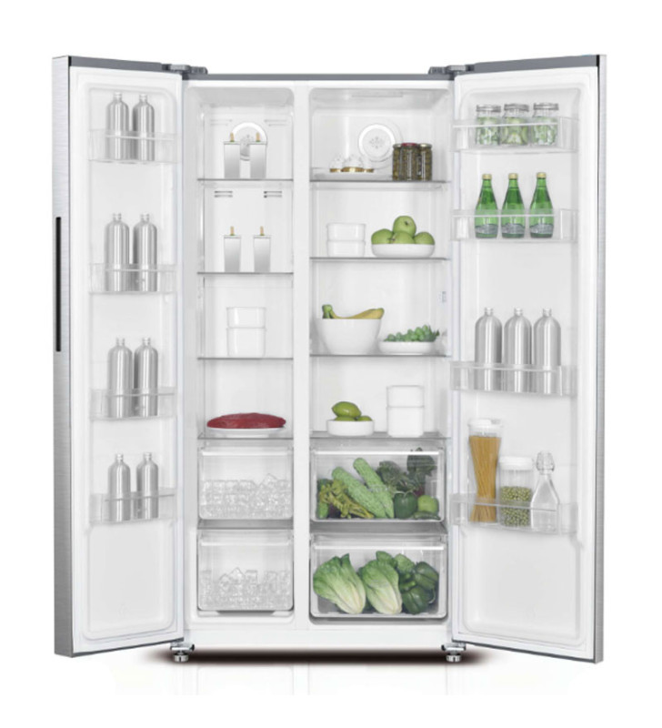 Réfrigérateur TELEFUNKEN No Frost Side by Side 563 Litres / inox avec afficheur