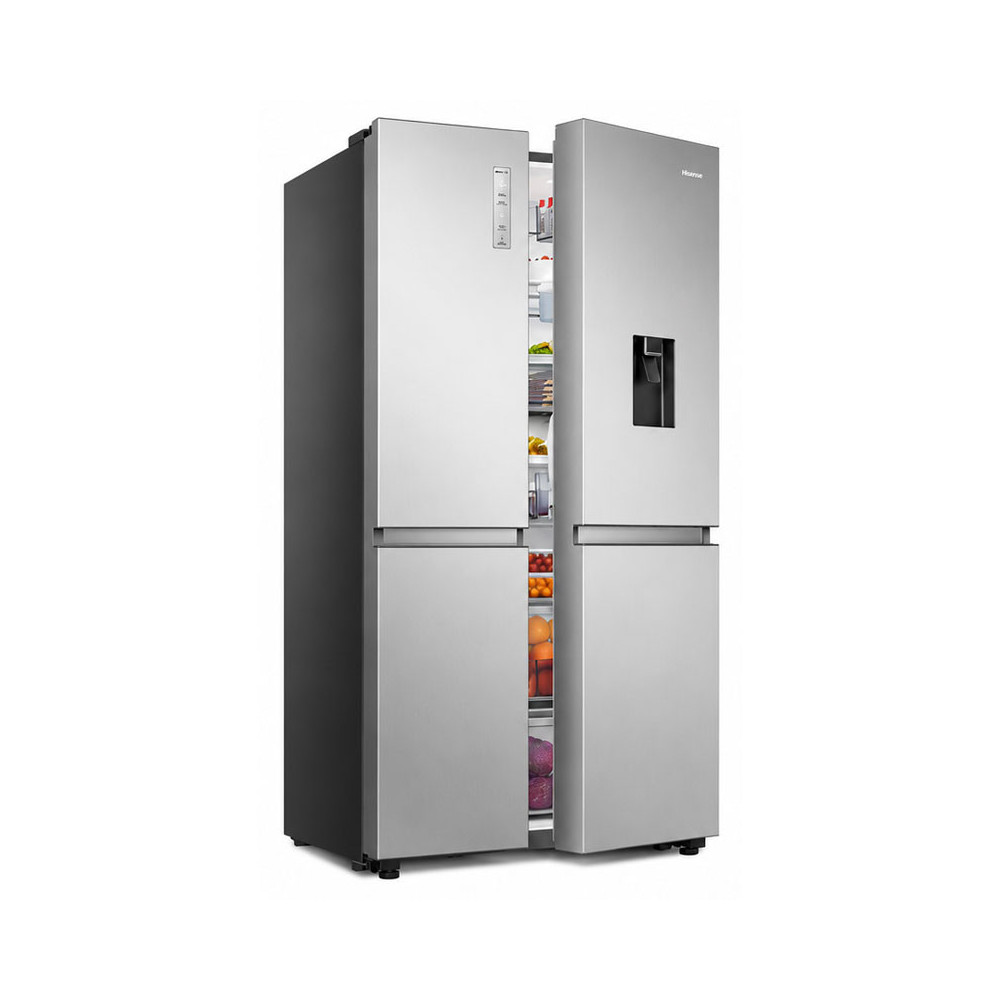 Réfrigérateur HISENSE No Frost Side By Side INVERTER 637 Litres / INOX Avec Afficheur et Distributeur d'eau