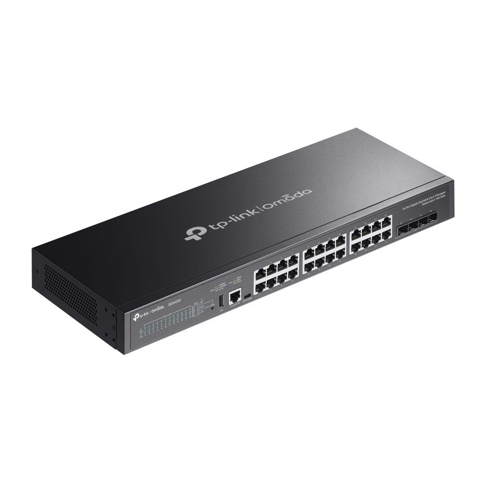 Switch Omada TP-Link 24 Ports L3 rackable avec 4 emplacements 10G