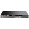 Commutateur Administrable L3 empilable Gigabit Omada TP-Link à 24 ports avec 4 emplacements 10G