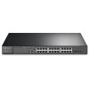Commutateur TP-Link géré JetStream 24 ports Gigabit et 4 ports 10GE SFP+ L2+ avec 24 ports PoE+
