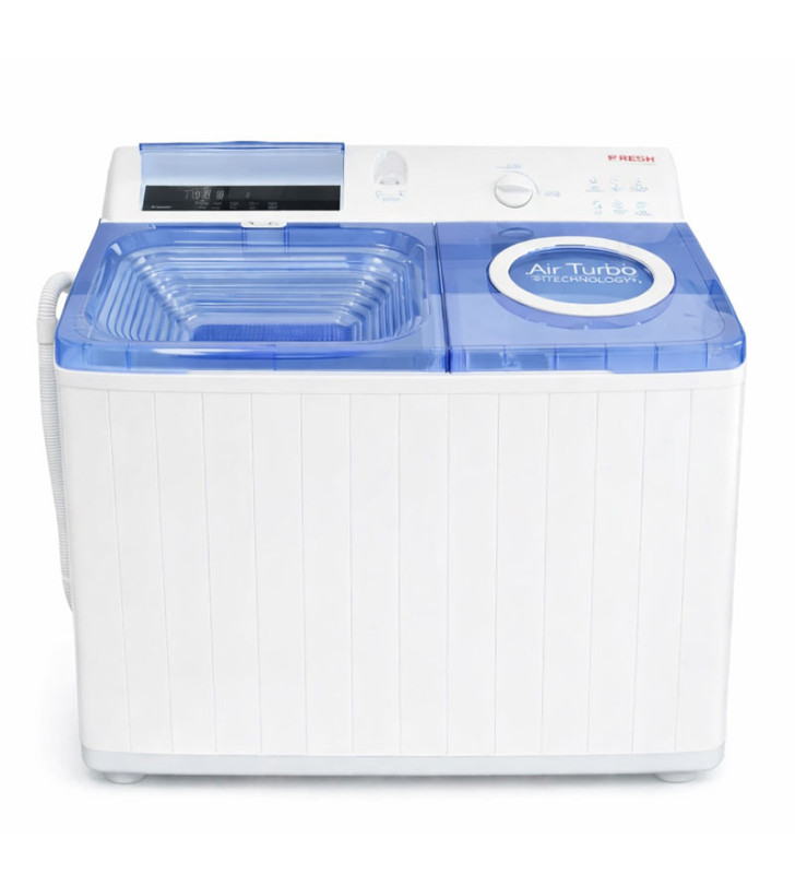 Lave Linge FRESH Semi Automatique DIGITAL 15kg / Blanc et Bleu