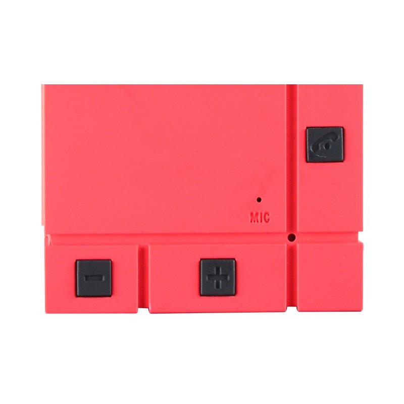 Haut Parleur Portable Bluetooth Cliptec 'Mini Color-Beat' / Rouge