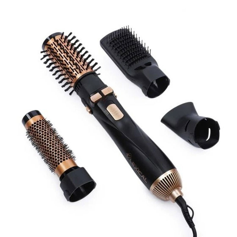 Brosse soufflante LEXICAL 4en1 / 1000 W / Noir / LAS-5203
