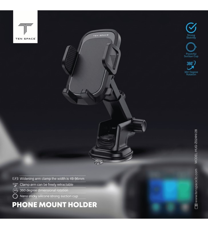 Support TEN SPACE Rotation 360 / Noir
