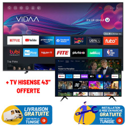 HISENSE 75'' QLED UHD 4K Smart TV + TV HISENSE 43" UHD OFFERTE