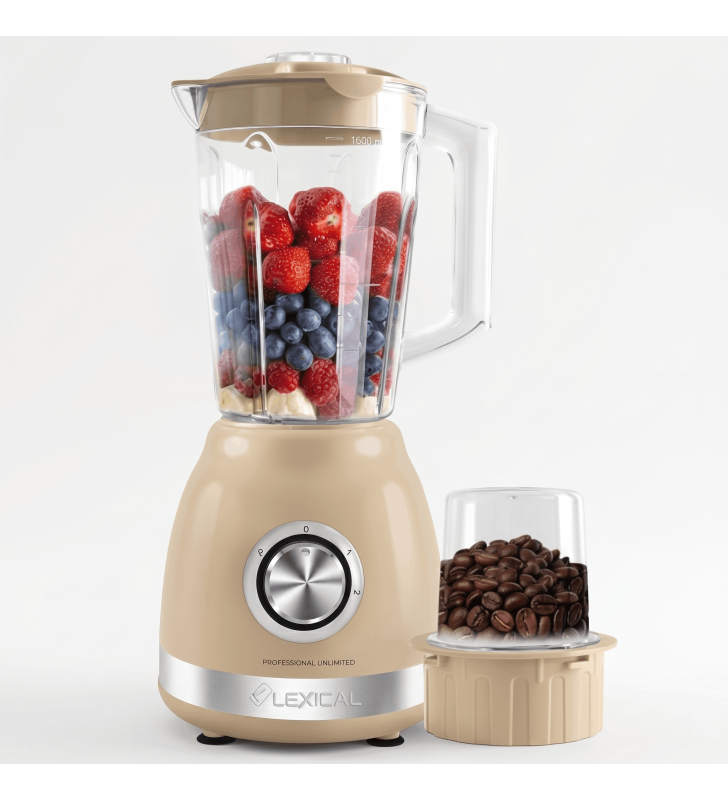 Blender 2EN1 LEXICAL LBL-1522-3-BG 500W 1.8L - BEIGE