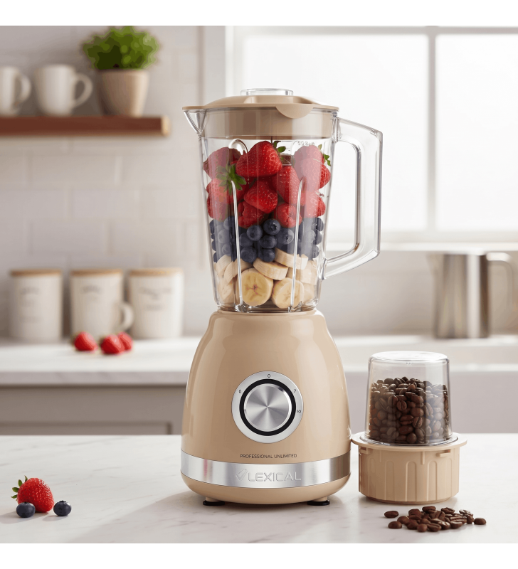 Blender 2EN1 LEXICAL LBL-1522-3-BG 500W 1.8L - BEIGE