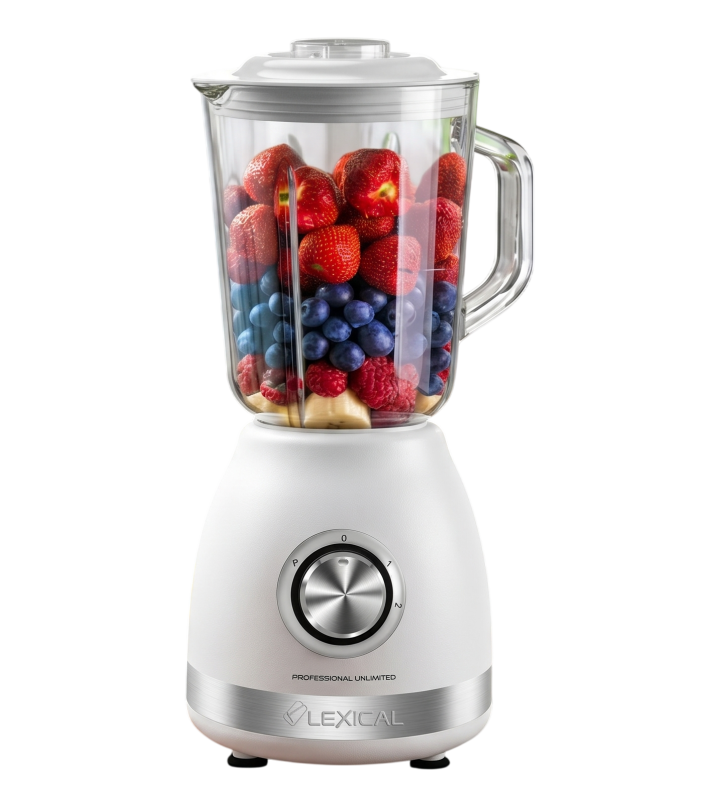 Blender 2EN1 LEXICAL LBL-1526-1-B 500W 1.5L - BLANC