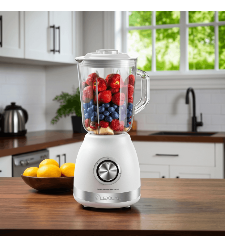Blender 2EN1 LEXICAL LBL-1526-1-B 500W 1.5L - BLANC