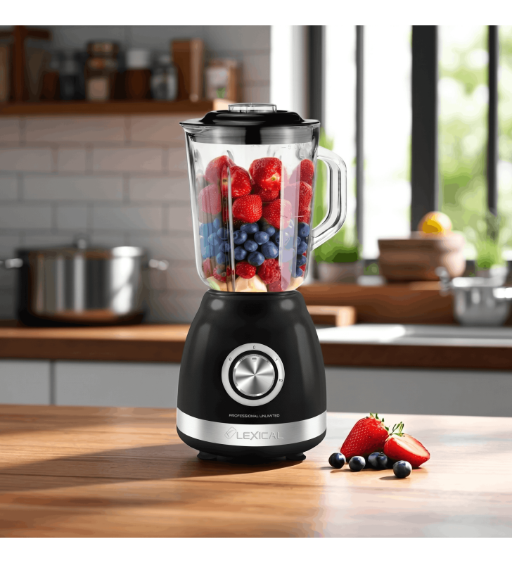 Blender 2EN1 LEXICAL LBL-1526-2-N 500W 1.5L - NOIR