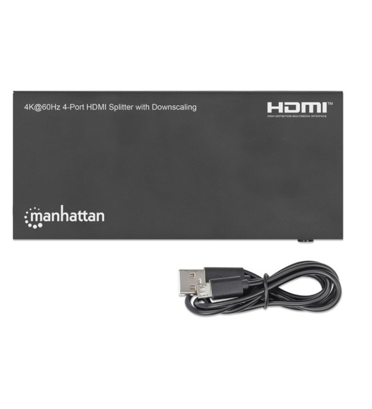 Répartiteur HDMI 4 ports 4K à 60 Hz 18 Gbit/s / Noir