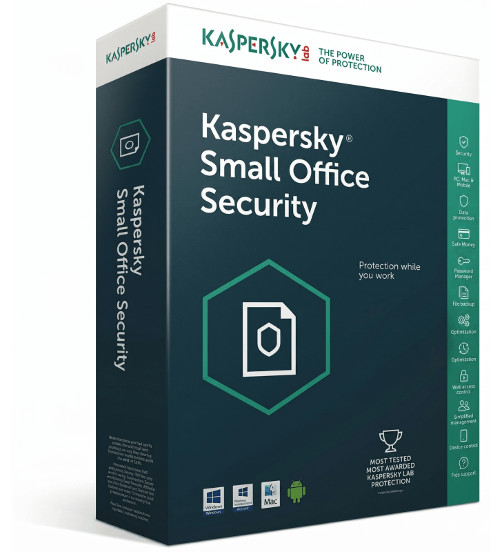 AntiVirus KASPERSKY Small Office Security 8.0 (10 Postes + 1 Serveur)