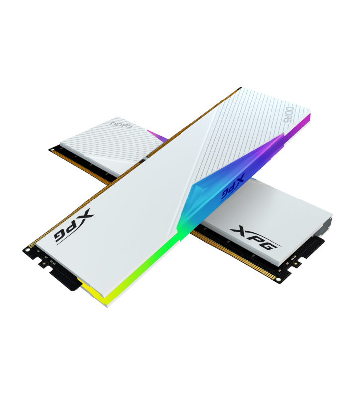 RAM XPG Lancer RGB DDR5 6000 MHz 64 Go (2 x 32 Go) RGB / Blanc