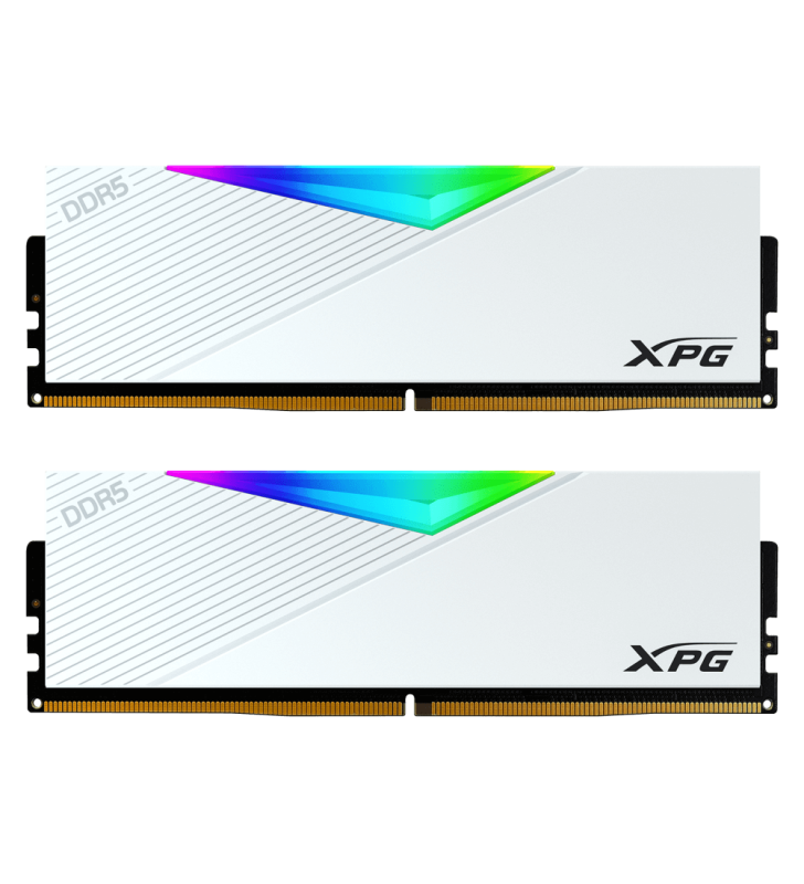 RAM XPG Lancer RGB DDR5 6000 MHz 64 Go (2 x 32 Go) RGB / Blanc