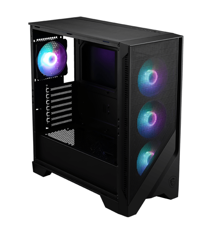 Boîtier Gaming Moyen Tour MSI MAG FORGE 320R AIRFLOW / ATX / ARGB / Noir