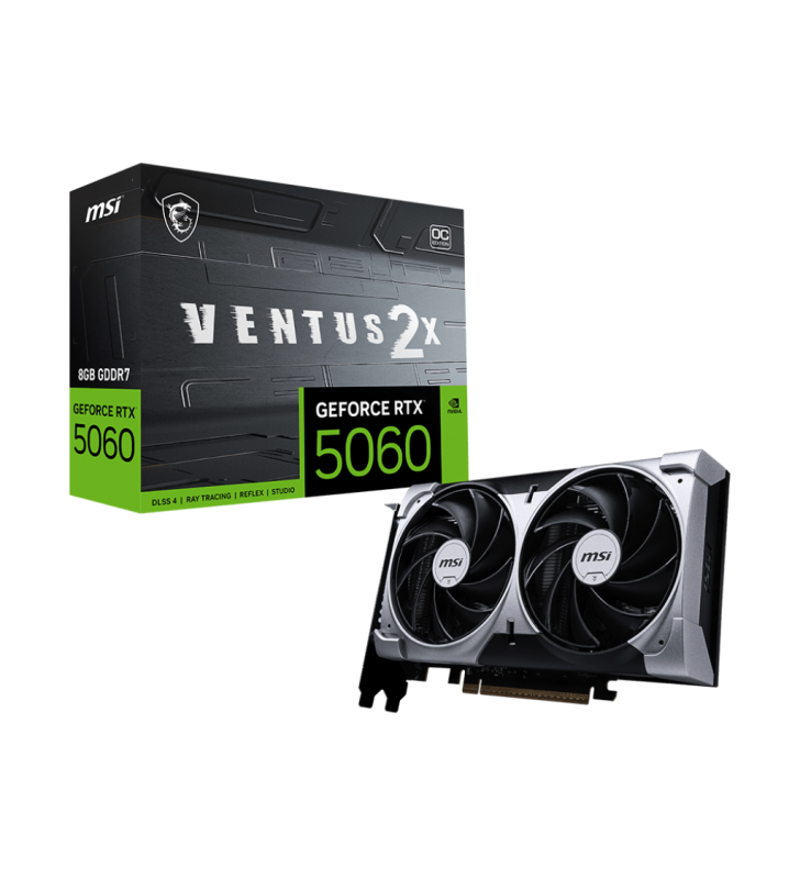 Carte graphique MSI GeForce RTX 5060 VENTUS 2X OC / 8 Go GDDR7