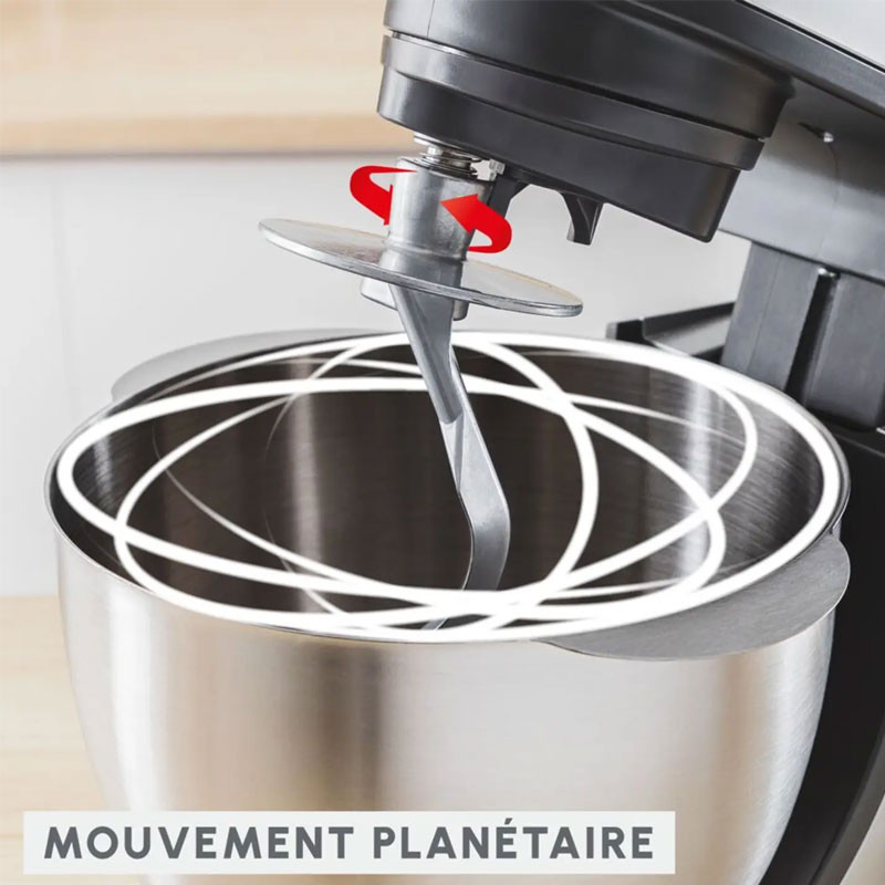 Robot de cuisine MOULINEX Bake Essential 4,8 Litres / 800 W / Noir