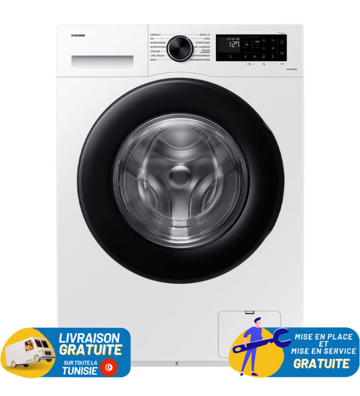 MACHINE À LAVER SAMSUNG 9KG BLANC / WW90CG04DAE + Micro onde Schneider GRATUIT