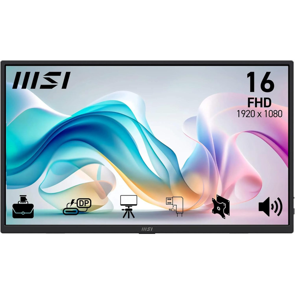 MP165 Écran MSI Pro 15.6" Full HD 4ms Haut-parleurs Noir