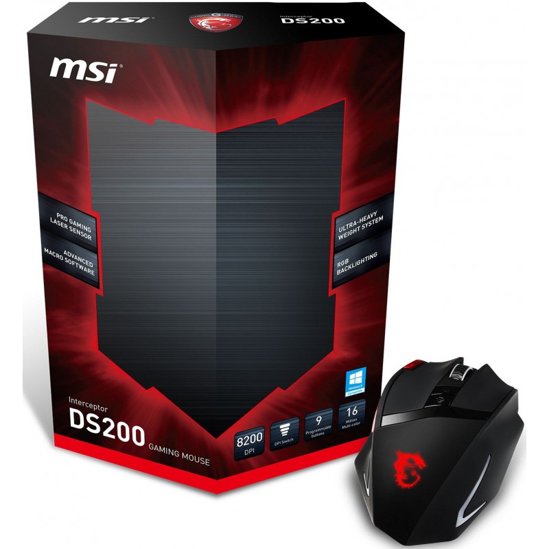 Souris USB Laser Gamer MSI Interceptor DS100