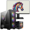 Setup Gamer Special Pc de Bureau Gaming / Ryzen 5 5655G / Vega 7 / 8 Go Avec Écran Gaming REDRAGON THUGGA 21.5" Full HD VA / 120 Hz