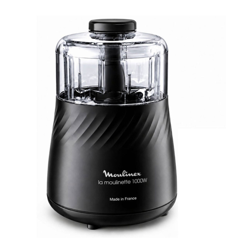 Moulinette MOULINEX 1000W avec Faitout avec Couvercle 24 cm TEFAL + Bol Gratuit Noir