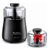Moulinette MOULINEX 1000W avec Faitout avec Couvercle 24 cm TEFAL + Bol Gratuit Noir