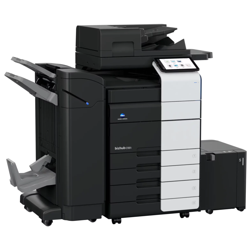 Photocopieur Multifonction Konica Minolta C251i +4 toners + alimentateur retourneur DF 632+ socle