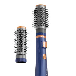 Coffret Brosse Rotatif 2en1 LEXICAL 1000W / BLEU / LAS-5220-6-B