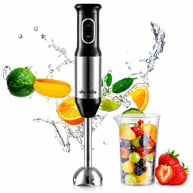 Blender 2en1 DECAKILA 600ml / 1200W / Noir / KEJB039M