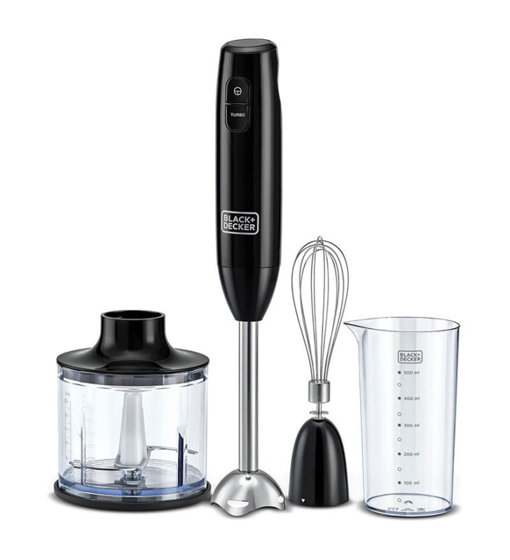 Mixeur Plongeant 3en1 BLACK & DECKER 600W / Noir