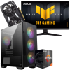 Setup Gamer Special Pc de Bureau Gaming / Ryzen 5 5500 / RTX 3050 6G / 16 Go Avec Écran Gaming Asus TUF Gaming 24.5" Full HD VA / 200 Hz