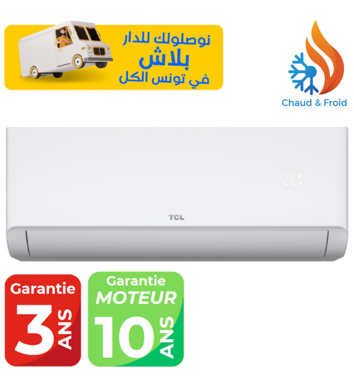 Climatiseur TCL SMART INVERTER 9000 BTU Chaud & Froid / Garantie 3 ans